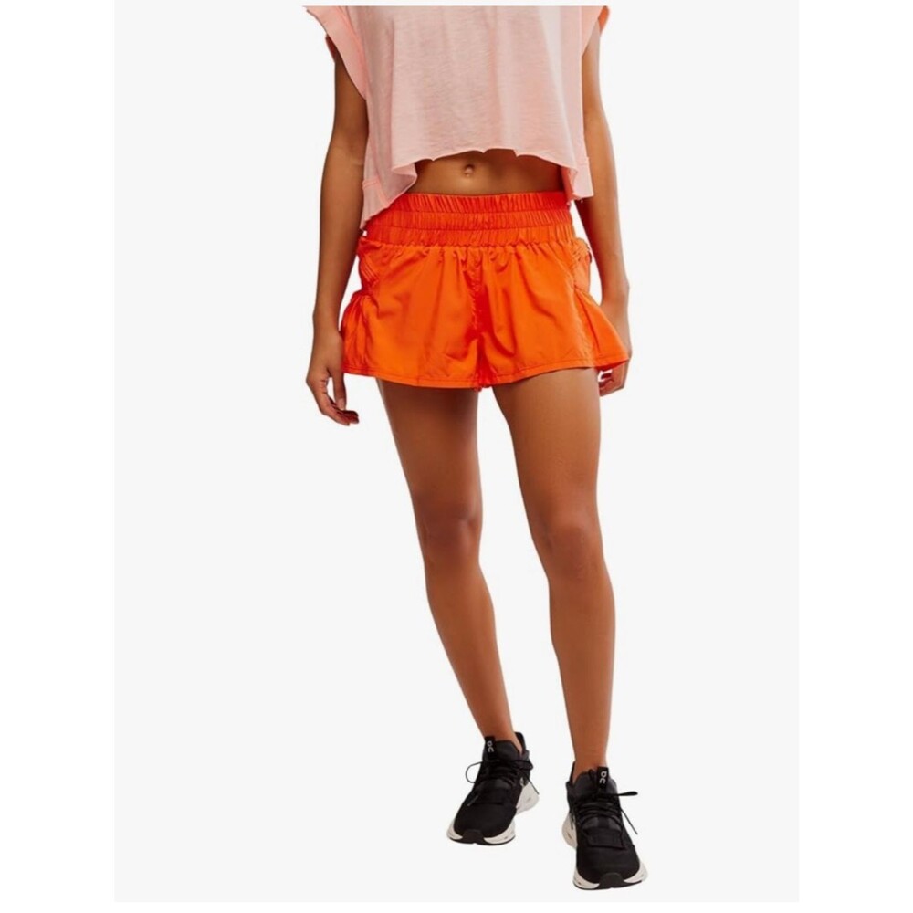 Get Your Flirt On Free People Movement Shorts in Scarlett sz L NWT